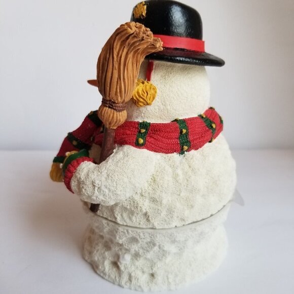 Avon Jolly Snowman Dip Set 2 Piece with Stainless Steel Spreader Knife - Picture 5 of 10